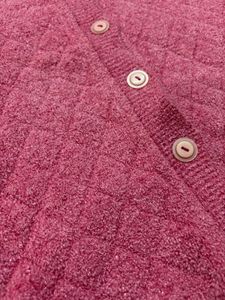 Pink Textured Cardigan