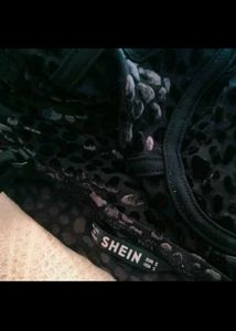 Black Leopard Corset Top