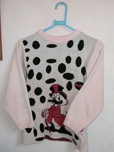 Girls' Patterned Pullover Sweater