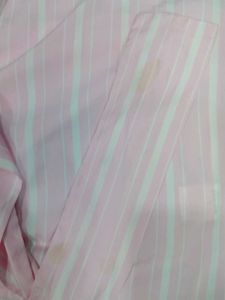 Women's Pink Striped Tie-Waist Top