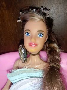 Barbie Doll with Braided Hair and Blue Eyes