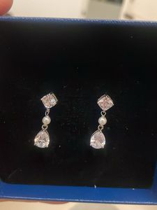 Delicate earrings, 92.5 silver
