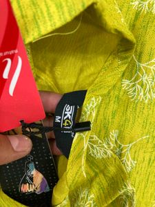 Green Floral Print Kurti