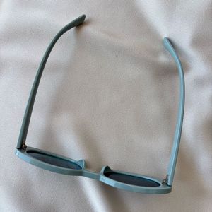 Baby Blue Oval Sunglasses