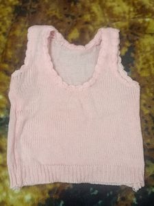 Half Sleeve Sweater For 0-6 Month Baby