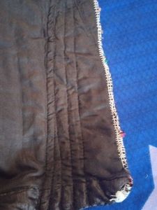 unused Elegant Black Embroidered Blouse