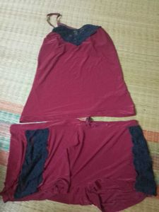 Burgundy Lingerie Nightwear set