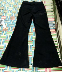 Black Flared Bell Bottom Pants