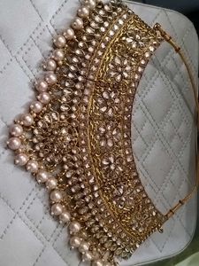Exquisite Kundan & Pearl Choker Necklace👍