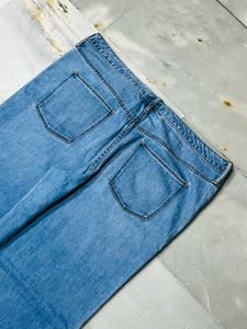 Stylish Light Wash Flare Jeans