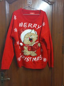 Cute Cat Merry Christmas Sweater