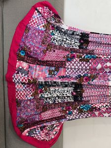 Patchwork Print Dress