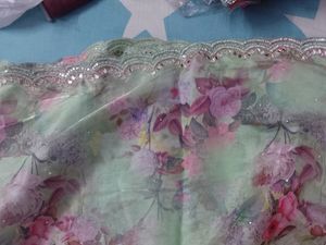 Designer Piece Saree With Original Mirror Work