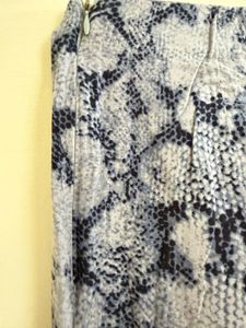 Stylish Wide-Leg Snake Print Pants