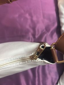 White Leather Shoulder Bag