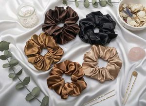 Luxury Satin Scrunchies Set (Pack of 5)