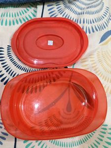 Red Food Container with Lid