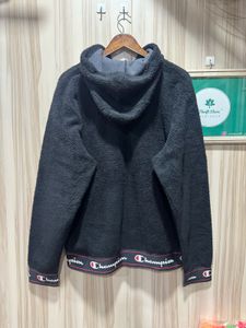 Champion Black Quarter Zip Sherpa Hoodie