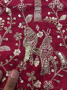 New Elegant Pink Organza Saree🤩✨