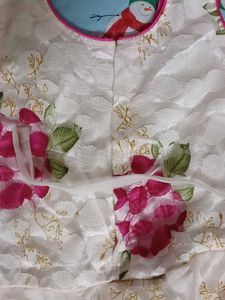 White Floral Frock