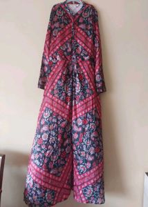 Women Size S Boho Floral Print Maxi