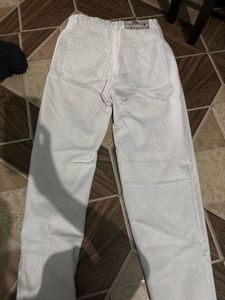 White Casual Pants