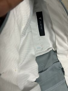 Men's Light Blue Plaid Pant