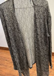 Patterned Open Shrug/Cardigan