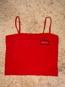 strap top red from forever21 only worn twice
