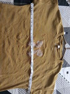 New Striped Bow Graphic T-Shirt