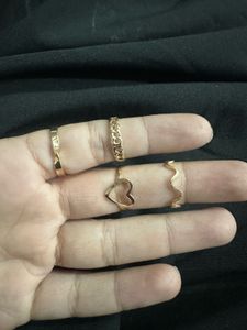 Gold Tone Ring Set (9pcs)