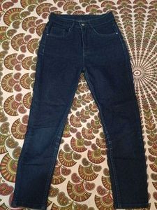 Classic Dark Wash Denim Jeans