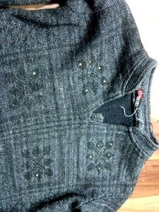 Embellished Grey Kurta