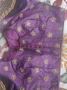 Beautiful Embroidered Purple Blouse
