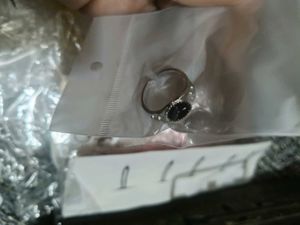 Vintage Black Stone Watch  Ring