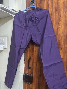 Elegant Purple Kurta with Peacock Design
