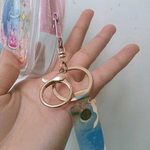 Cute Dolphin Bubble Tea Keychain
