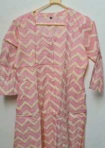 Stylish Chevron Print Kurta