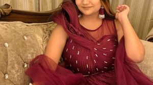 New Wine Burgundy Hooded Designer Blouse Lehenga