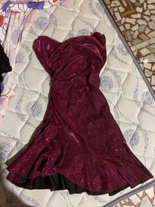 Sparkly Ruffle Cocktail Mini Dress 🍷❤️‍🔥