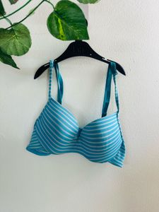 Striped wired Padded Bra