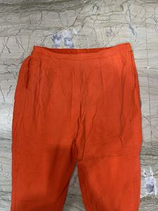 Orange Ethnic Pants