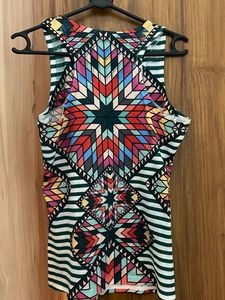 Ginger Colorful Geometric Print Tank Top