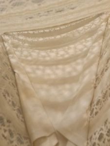 Cream Lace Layered skirt (size-M/L)