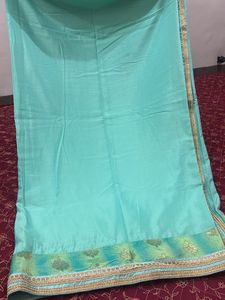 Beautiful Teal Saree
