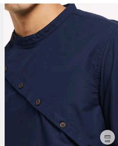 Max Stylish Men's Navy Blue Kurta