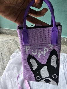 Cute Dog Print Mini Bag