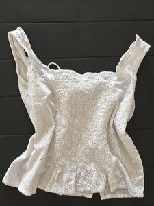 Chic White Lace Corset Top