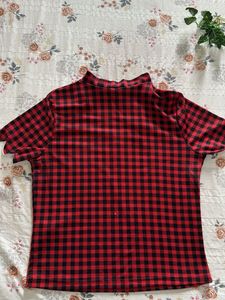 Red &amp; Black Checkered Top