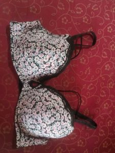 Floral Print Bra